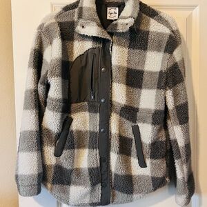 Cozy Checkered Sherpa Jacket